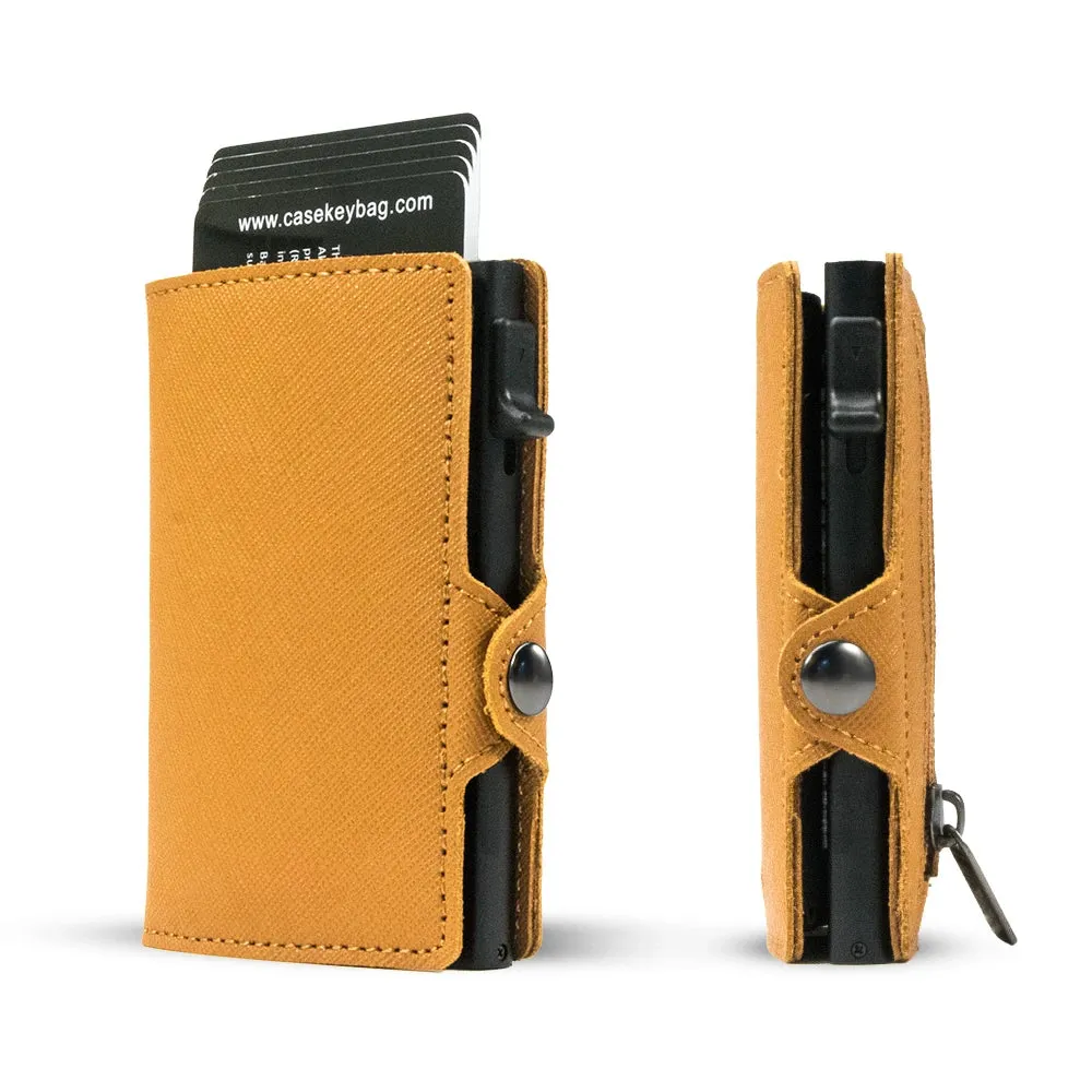 CASEKEY Leather Pop-Up Smart Wallet with RFID Blocking