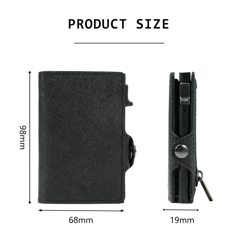 CASEKEY Leather Pop-Up Smart Wallet with RFID Blocking