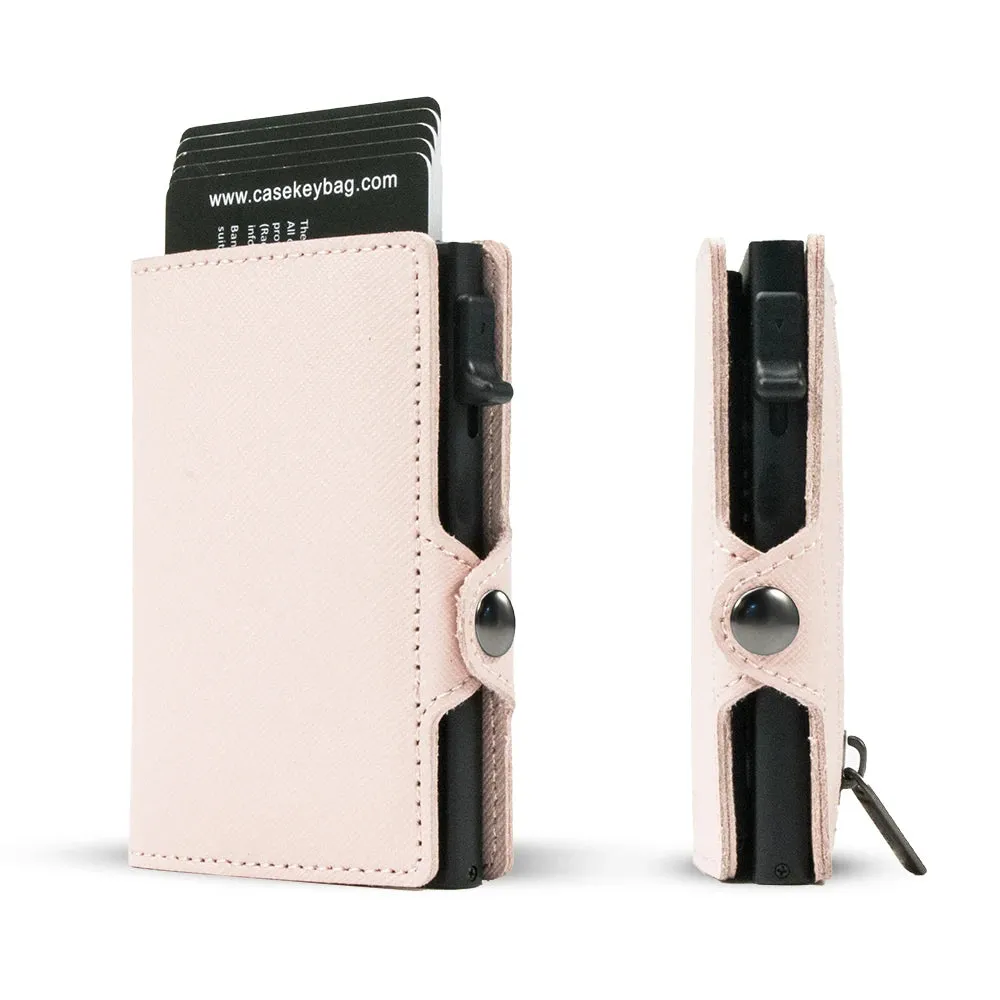 CASEKEY Leather Pop-Up Smart Wallet with RFID Blocking