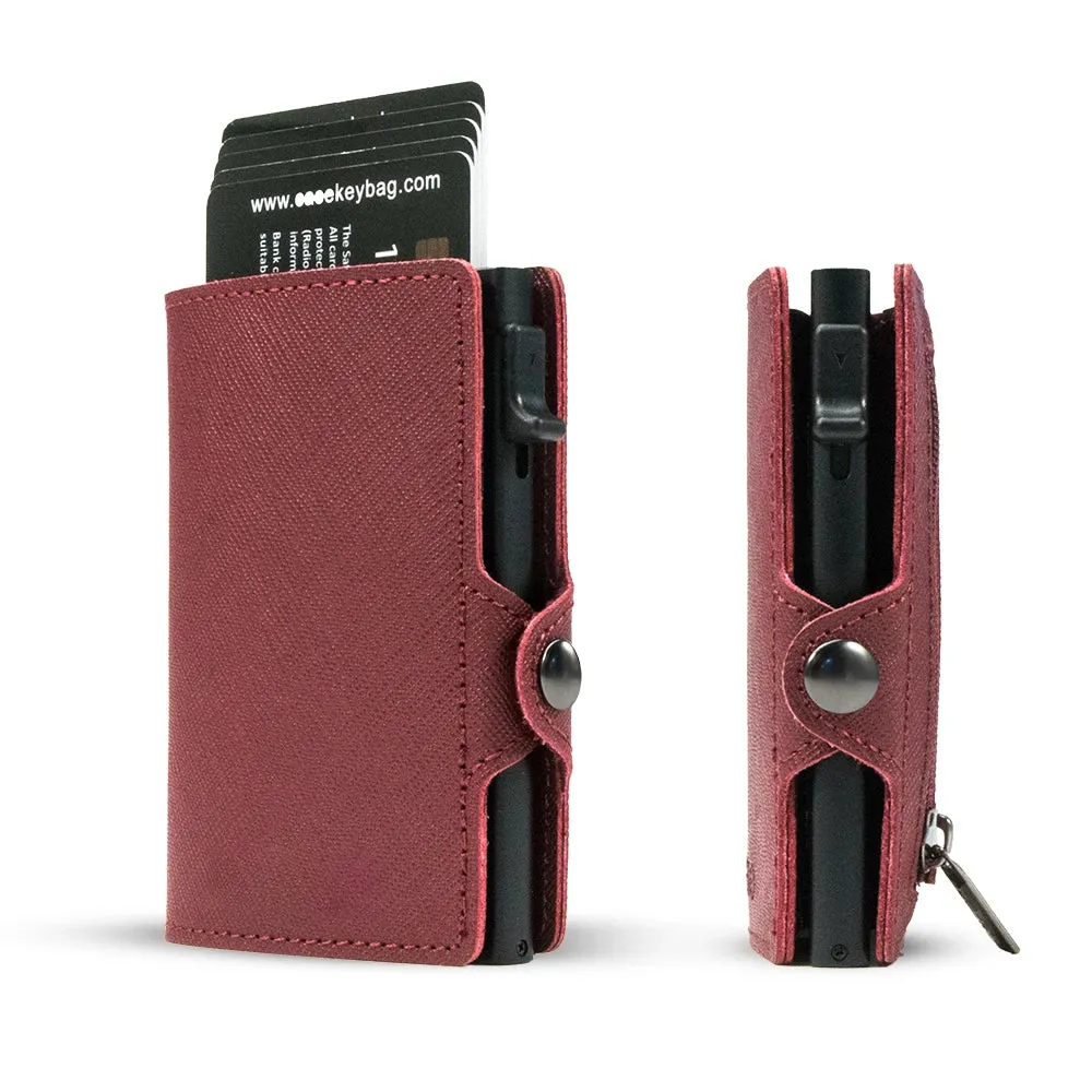 CASEKEY Leather Pop-Up Smart Wallet with RFID Blocking
