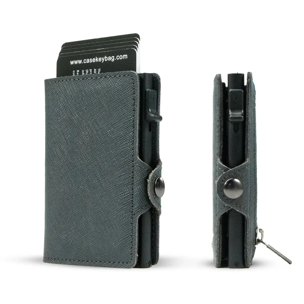 CASEKEY Leather Pop-Up Smart Wallet with RFID Blocking