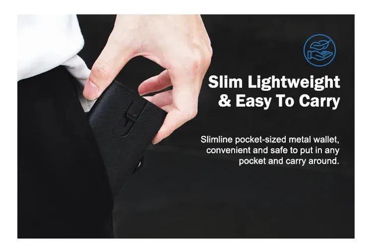 CASEKEY Leather Pop-up Smart Wallet with RFID Blocking
