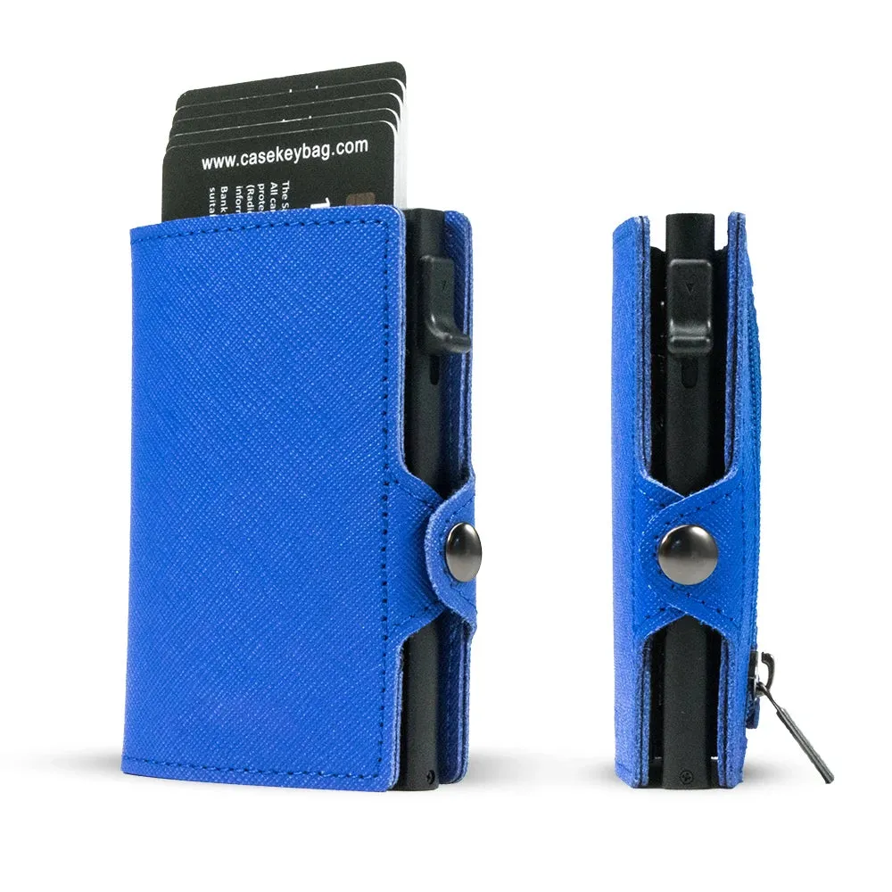 CASEKEY Leather Pop-Up Smart Wallet with RFID Blocking