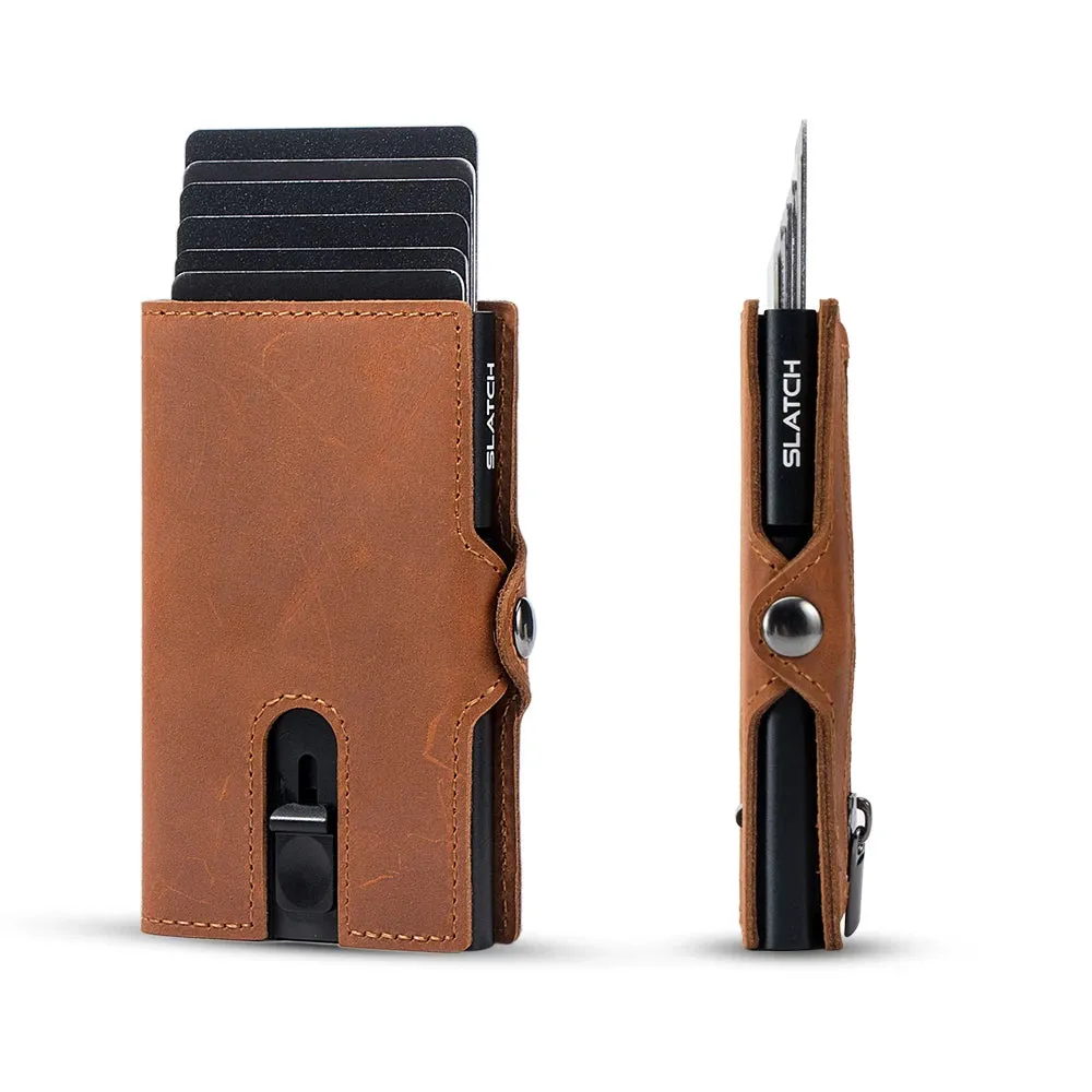 CASEKEY Leather Pop-up Smart Wallet with RFID Blocking