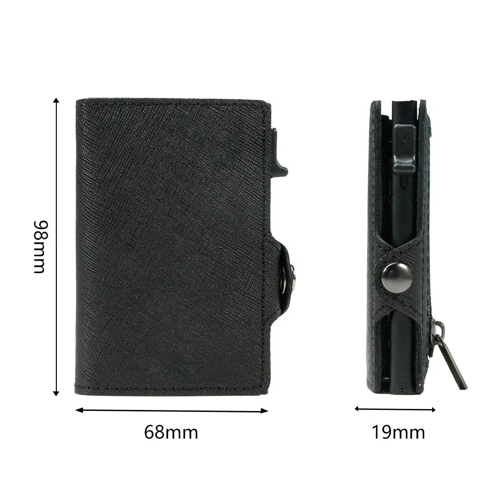 CASEKEY Leather Pop-Up Smart Wallet with RFID Blocking