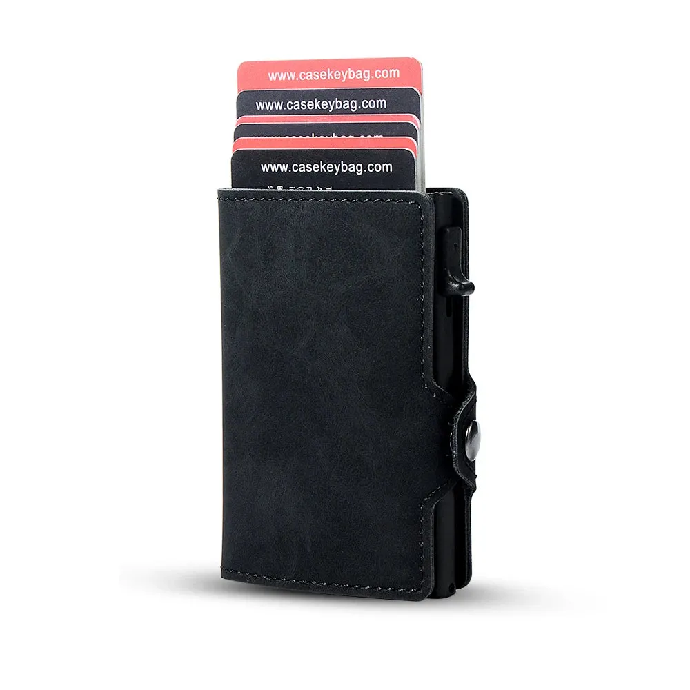 CASEKEY Leather Pop-Up Smart Wallet with RFID Blocking
