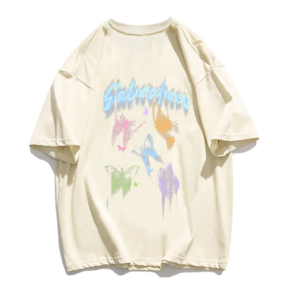 Casual Colorful Butterfly T-shirt