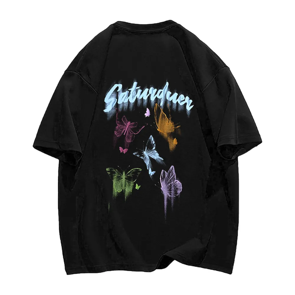 Casual Colorful Butterfly T-shirt