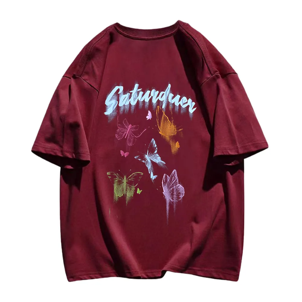 Casual Colorful Butterfly T-shirt
