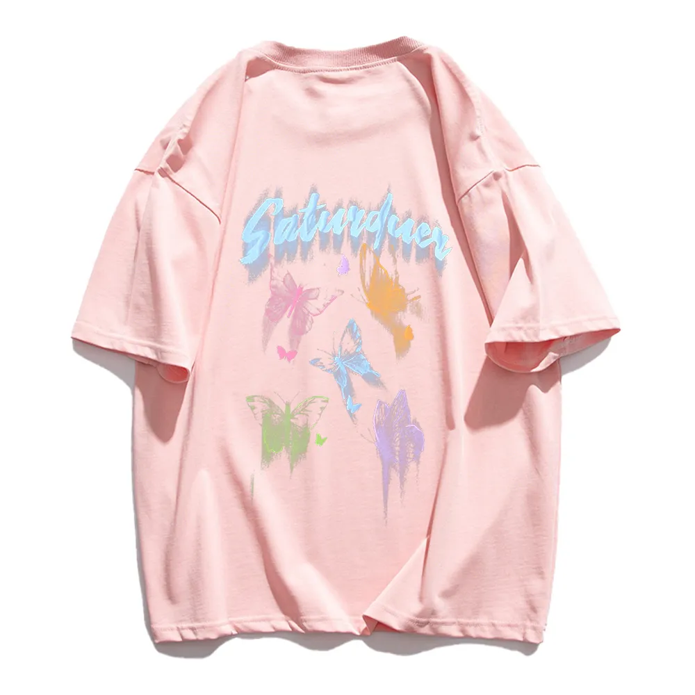 Casual Colorful Butterfly T-shirt