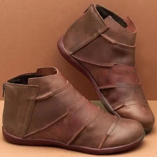 Casual Women's Leather Martin Booties