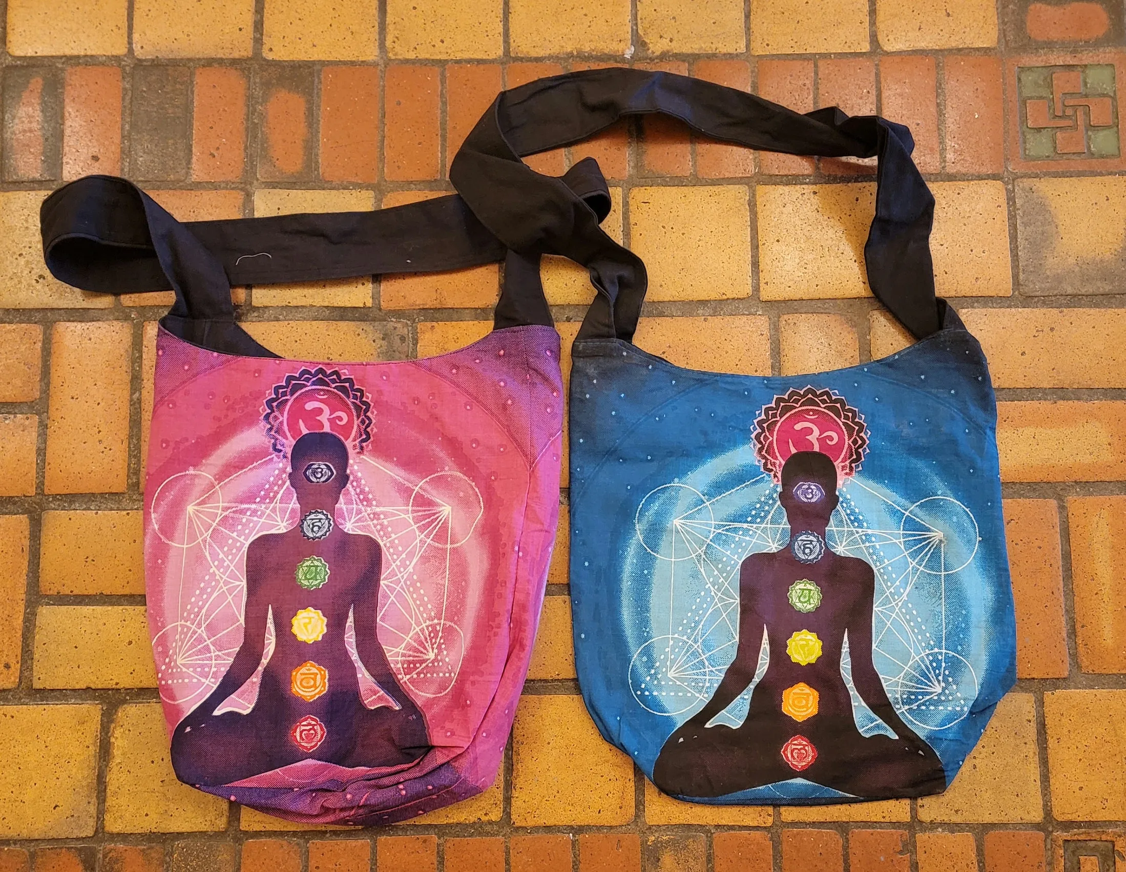 Chakra Cotton Hobo Bag