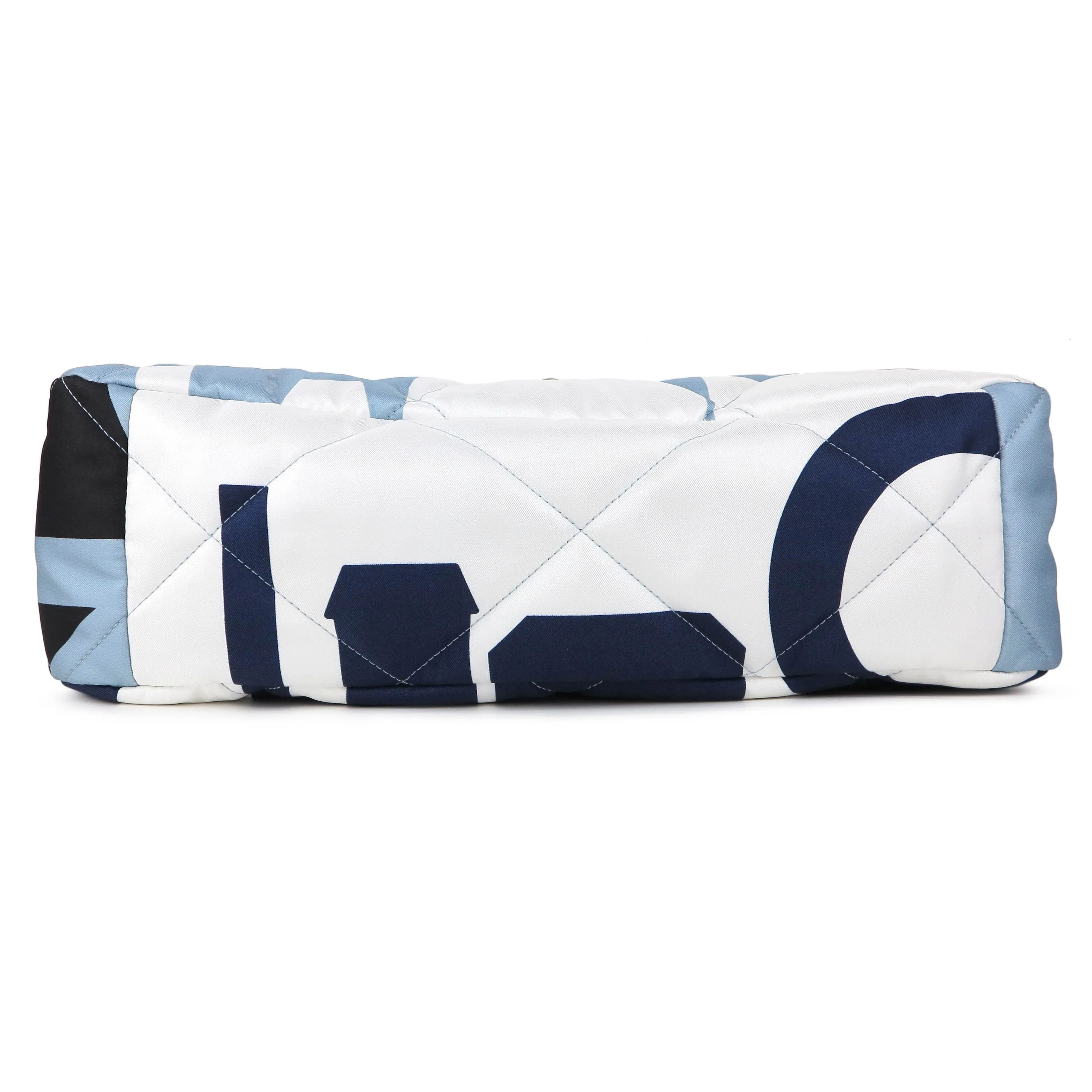 CHANEL 19 Maxi Flap Bag in Multicolor Printed Silk
