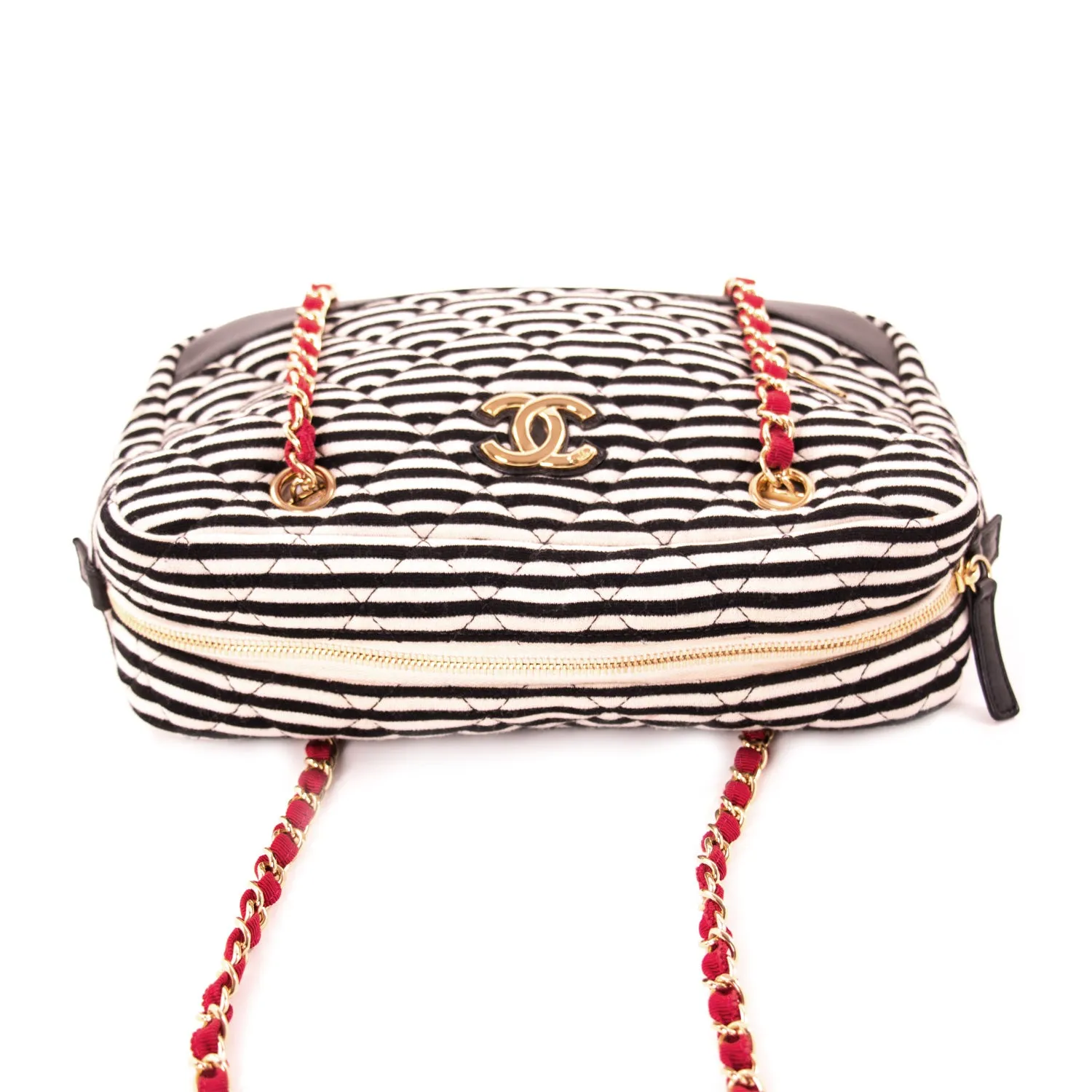 Chanel Fabric Camera Canvas Shoulder Bag