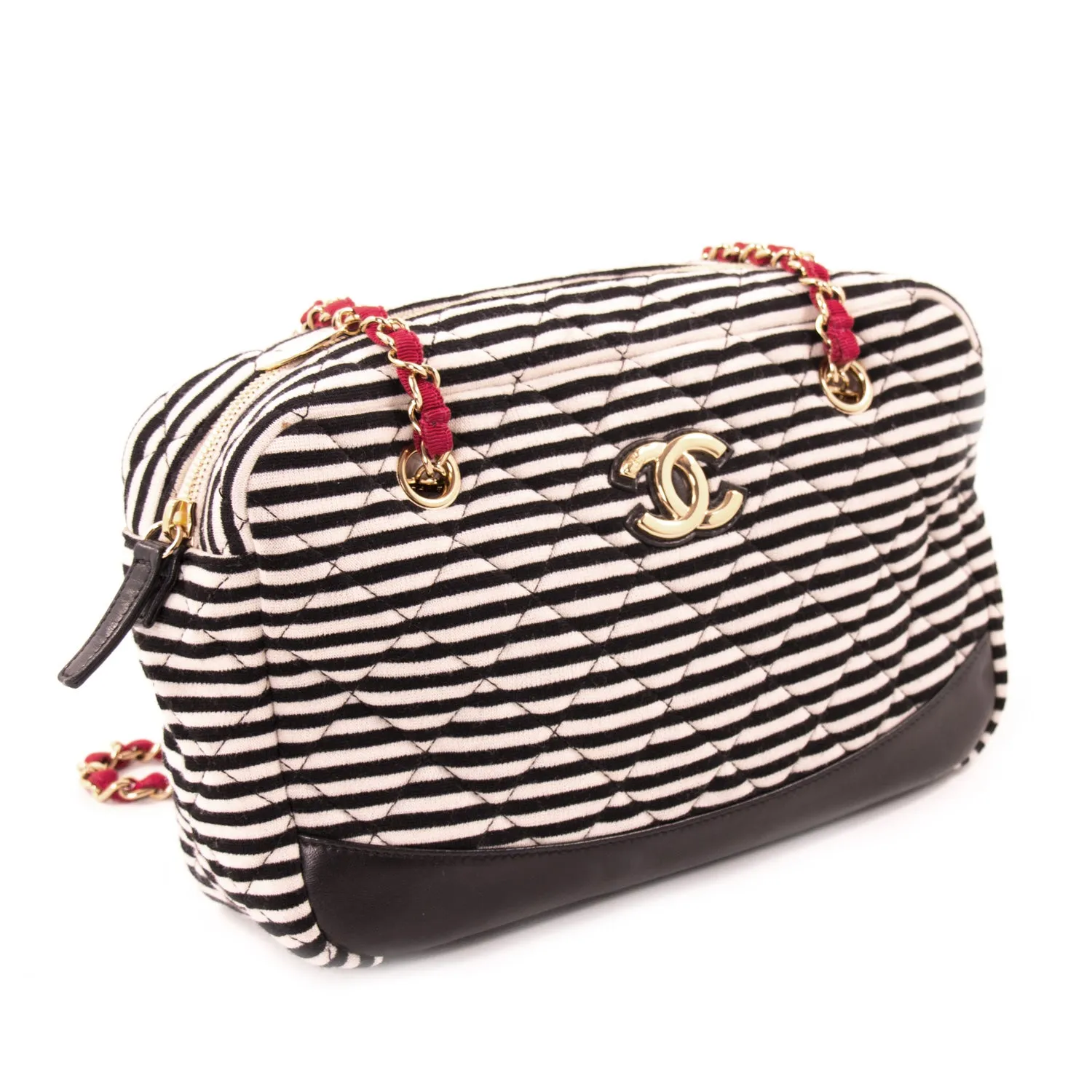 Chanel Fabric Camera Canvas Shoulder Bag