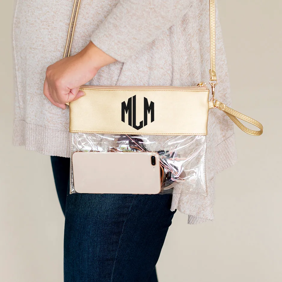 Clear Stadium Friendly Gameday Cross Body Purse - 7 Colors