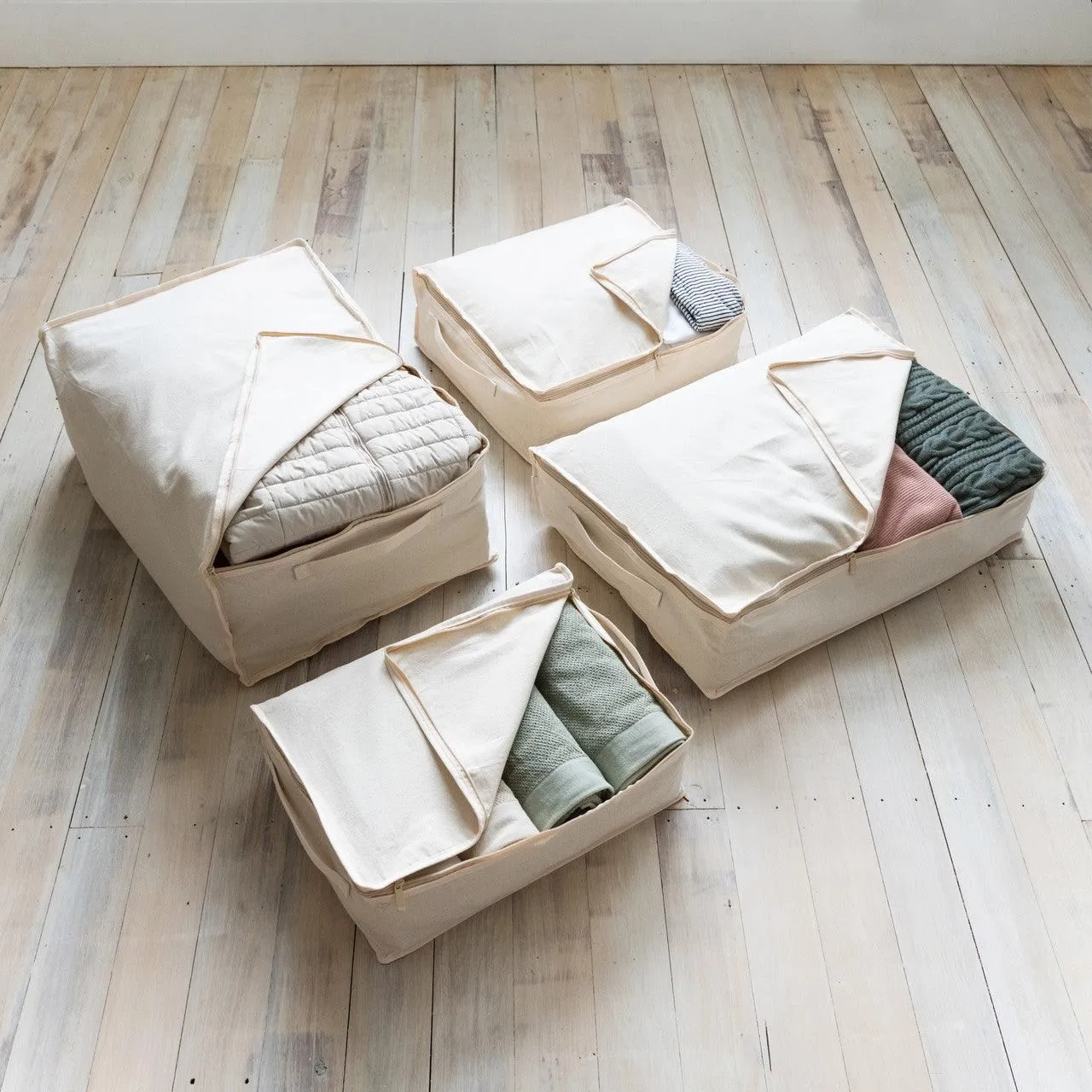 Clothing Storage Bags - 10oz Thick Off-White natural Cotton - Small