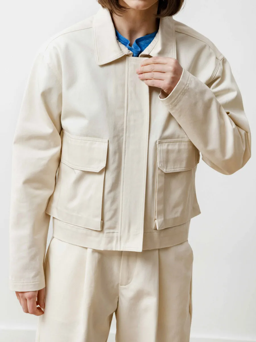 clutch jacket - canvas natural
