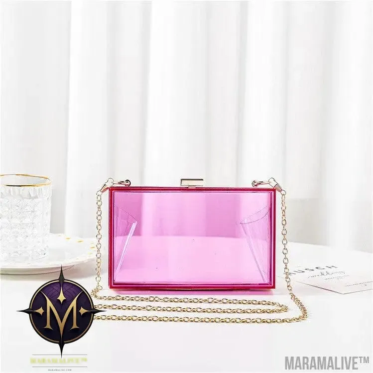 Colorful Acrylic Women's Candy Color Handbags