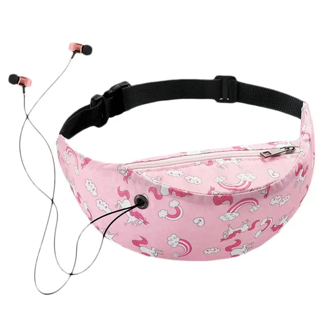 Colorful Printed Waist Bag