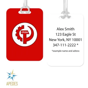 Communist Party USA CPUSA Rectangle Luggage Tag
