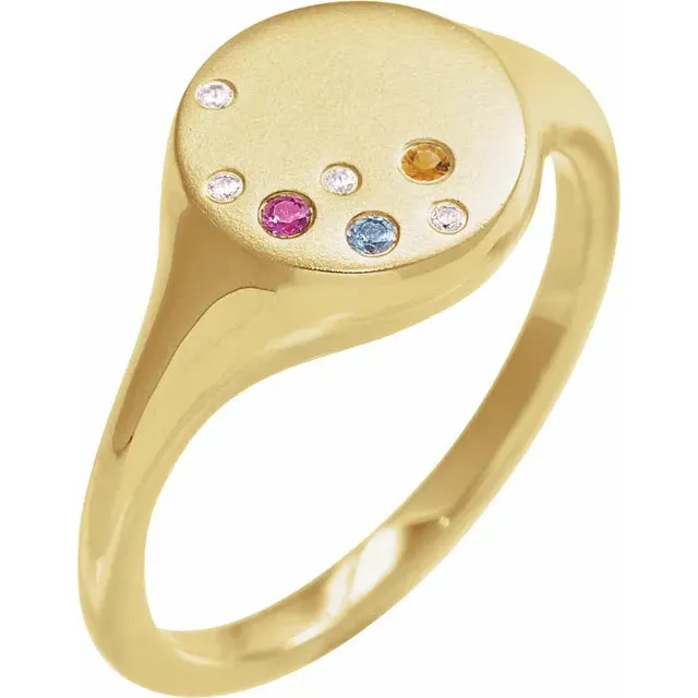 Constellation Family Signet Ring