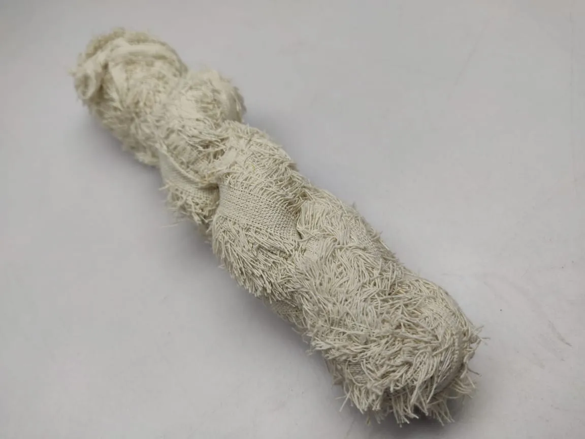 Cotton Frizz Ribbon - White