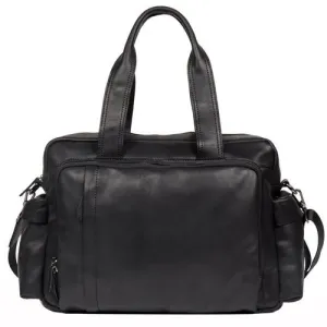 Cowhide fashion men's bag leisure large capacity fitness bag