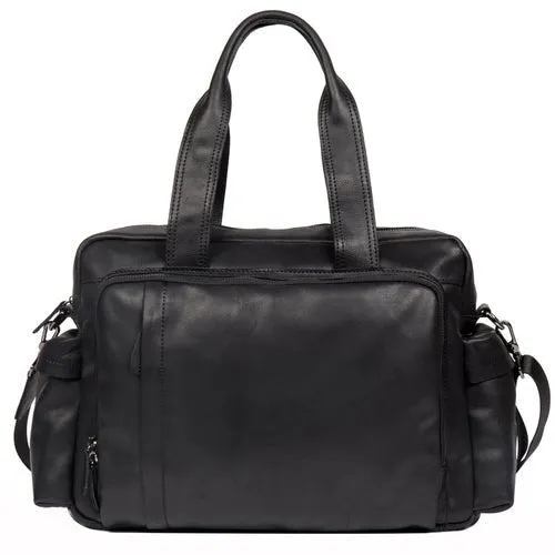 Cowhide fashion men's bag leisure large capacity fitness bag