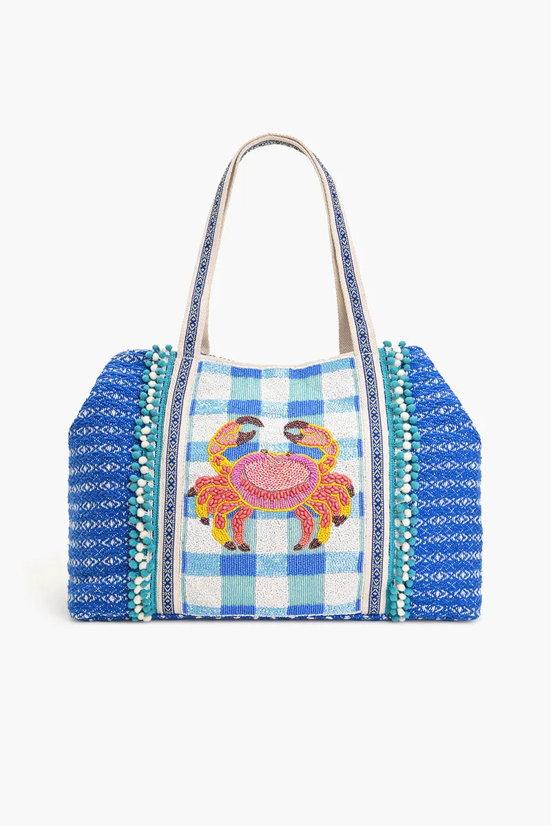 Crab It Beaded Tote