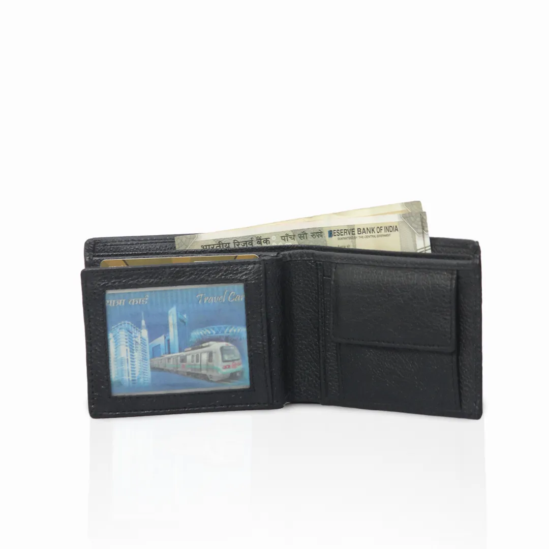 Darelooks Classic Genuine Leather Black Wallet