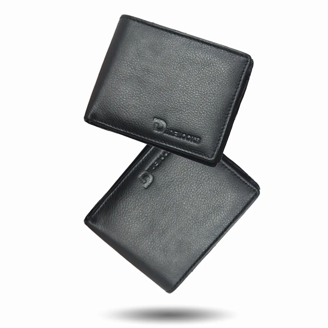 Darelooks Classic Genuine Leather Black Wallet