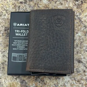 Dark Brown Leather Ariat Wallet