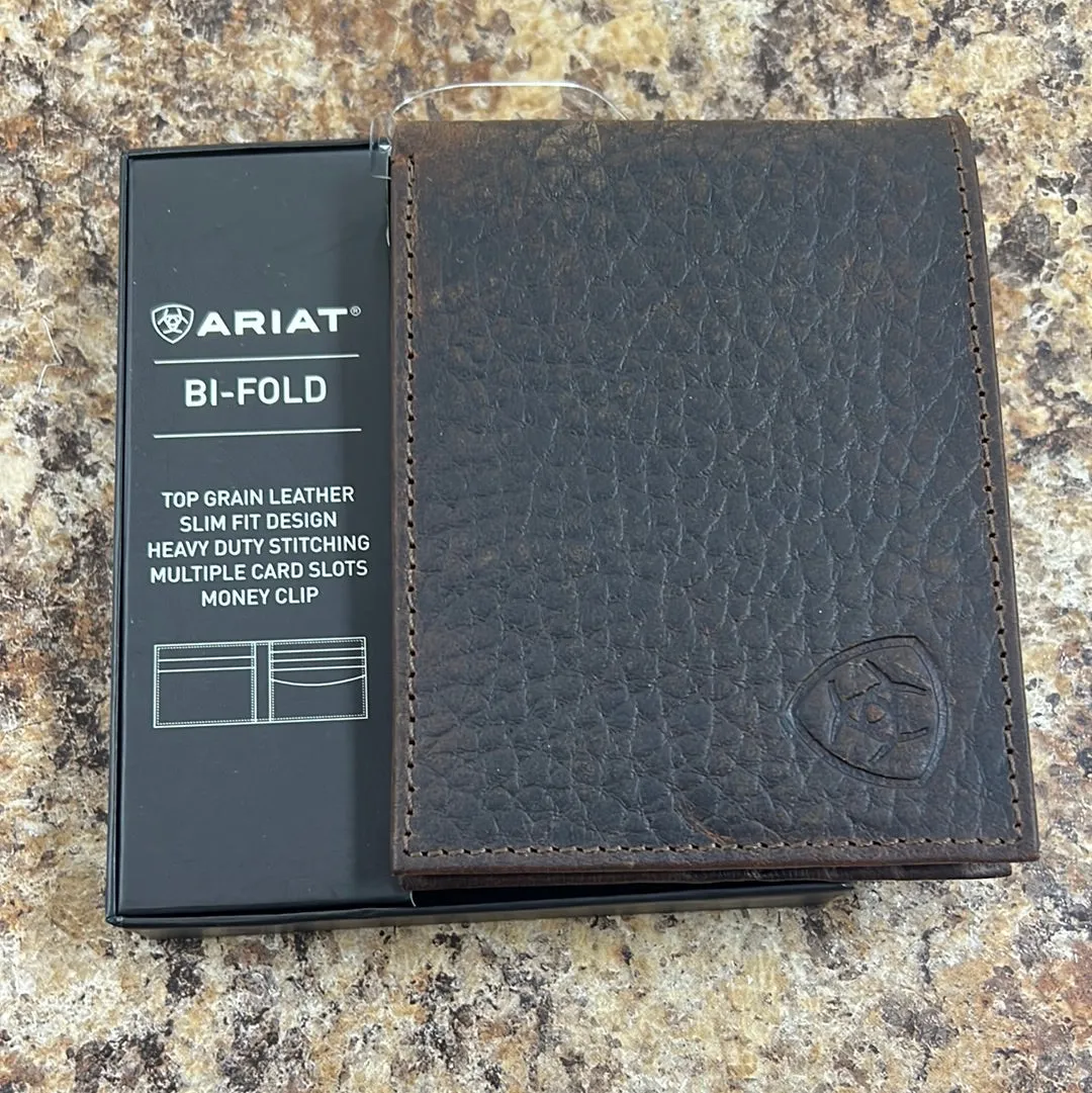 Dark Brown Leather Ariat Wallet