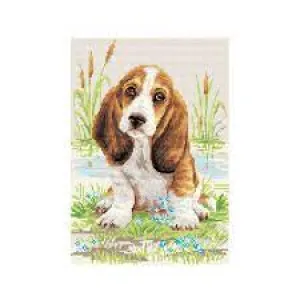 Diamond Mosaic Kits, Riolis, AM0005 Basset Hound Puppy