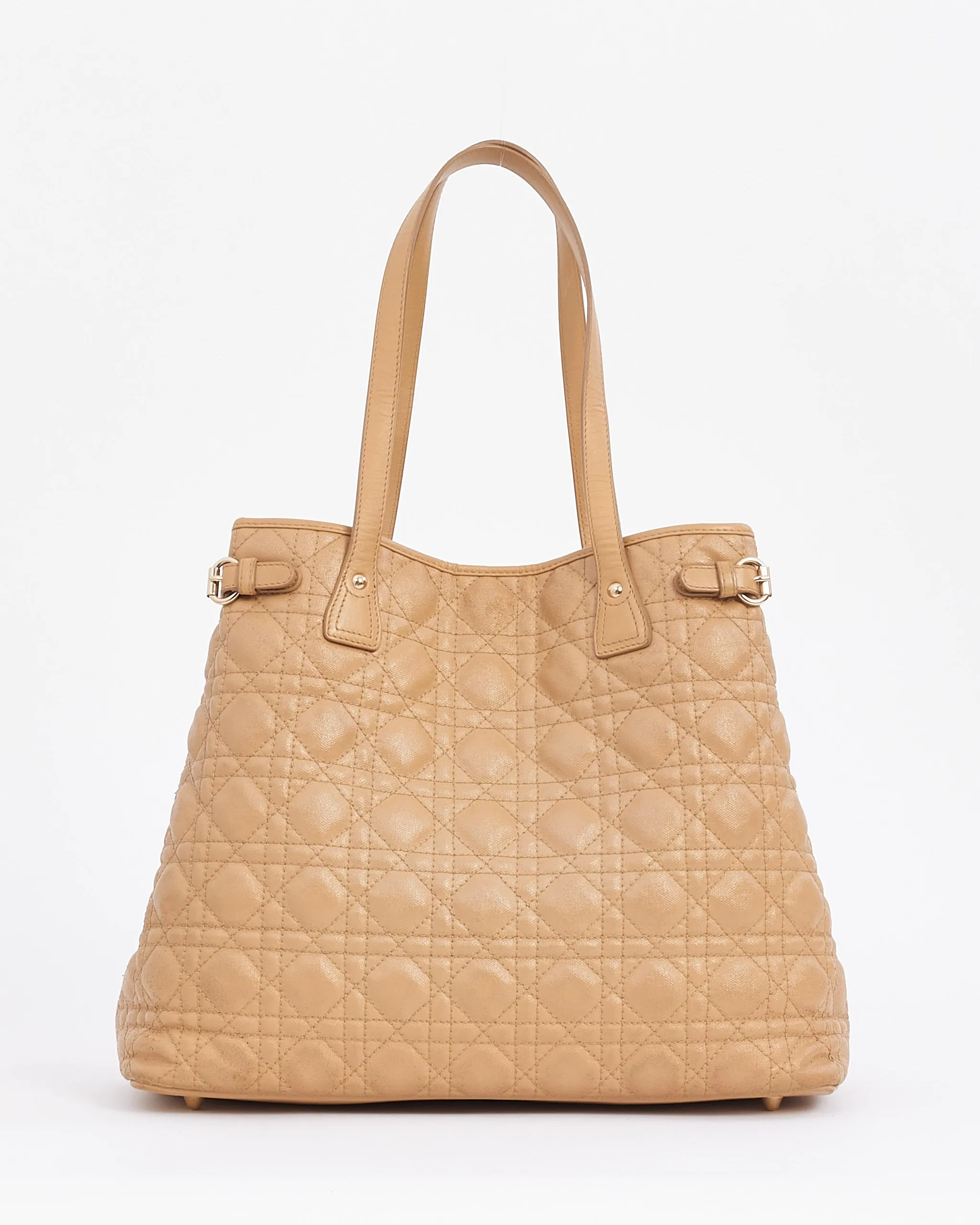 Dior Beige Coated Canvas Panera Tote Bag
