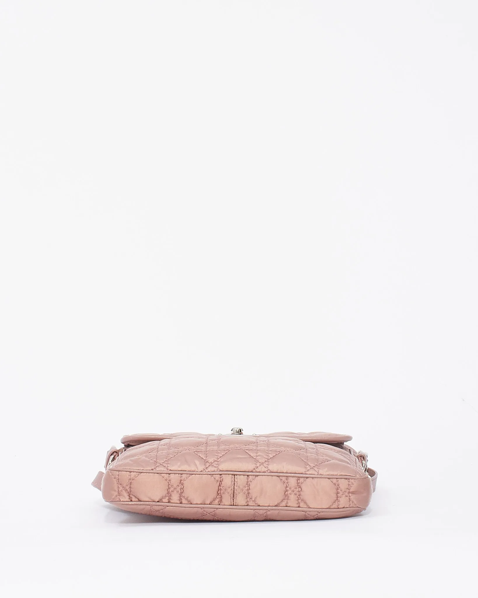 Dior Pink Nylon Cannage Square Crossbody Bag