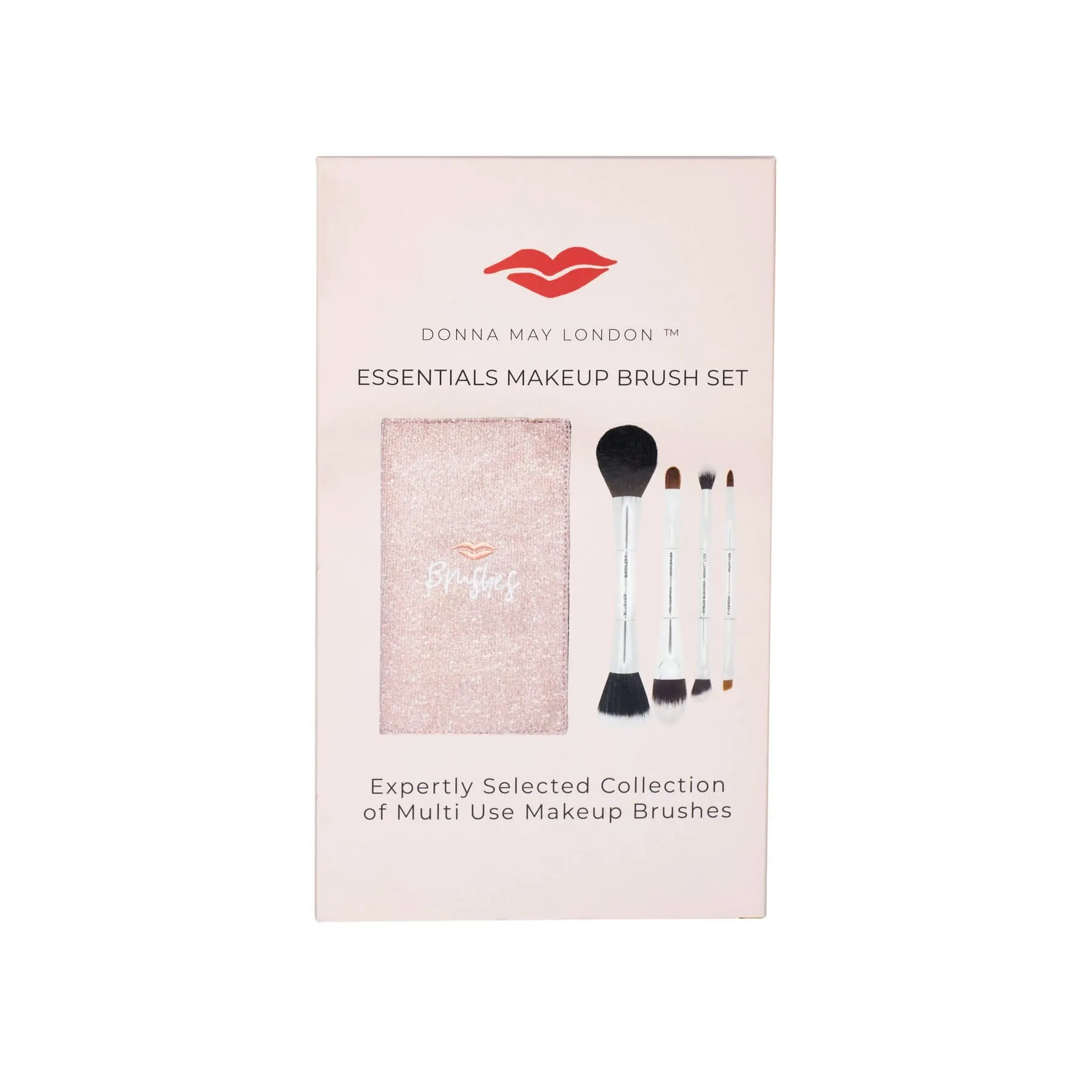 Donna May Essentials Brush Set - Gold Sparkle