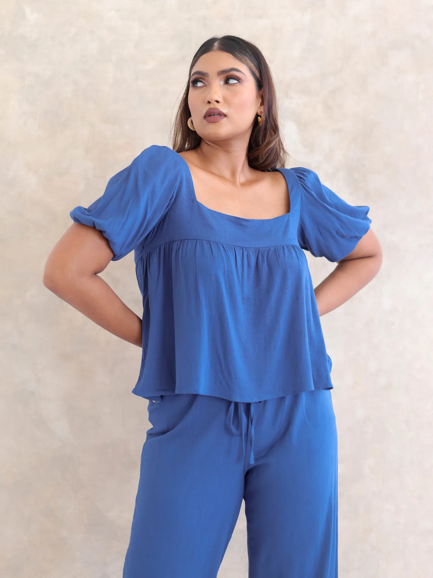 Drawsting  Side Slit Pant
