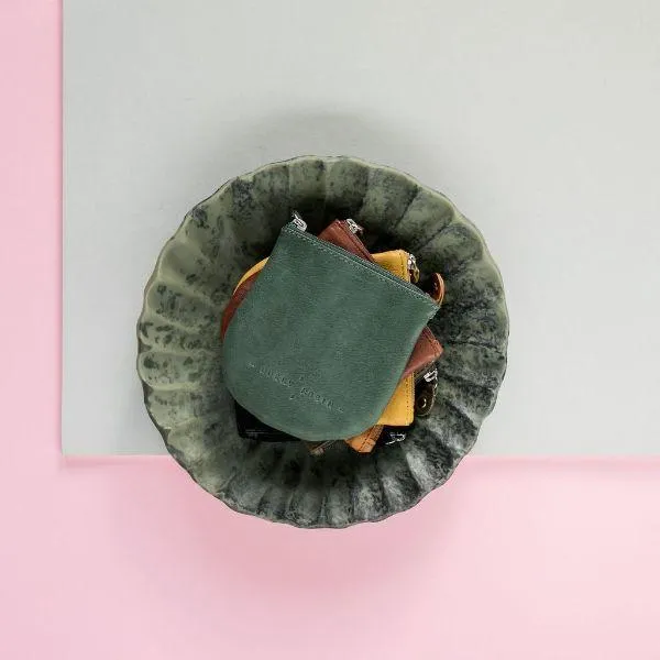 DUSKY ROBIN Lilly Coin Purse - Dark Green