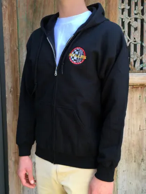 Early 911S Black Zipper Hoodie with Logo