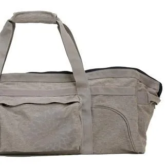 easyoga Premium Carry-all Canvas Yoga Bag- Dots - C9 Light Brown