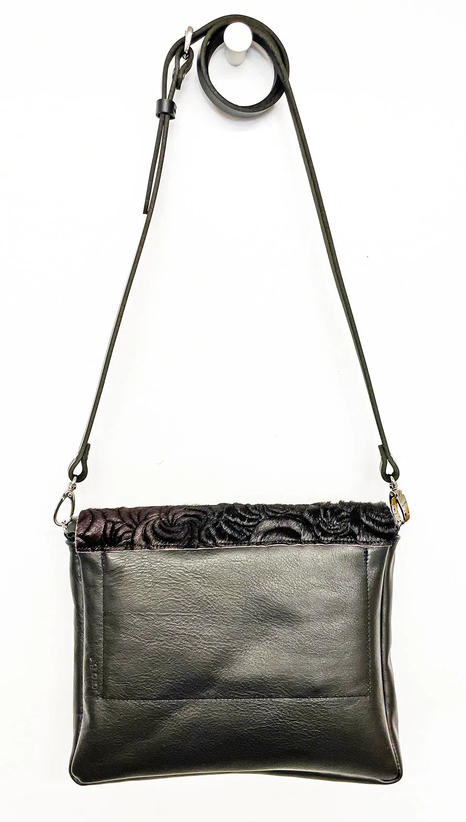 Emma Burgundy Rose Hair-On Flap