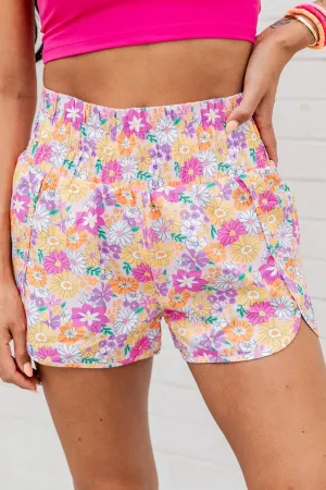 Erin Printed High Waist Shorts