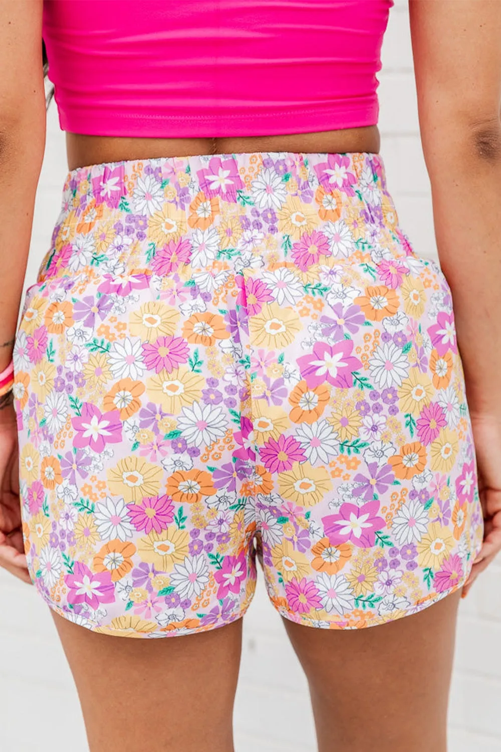 Erin Printed High Waist Shorts