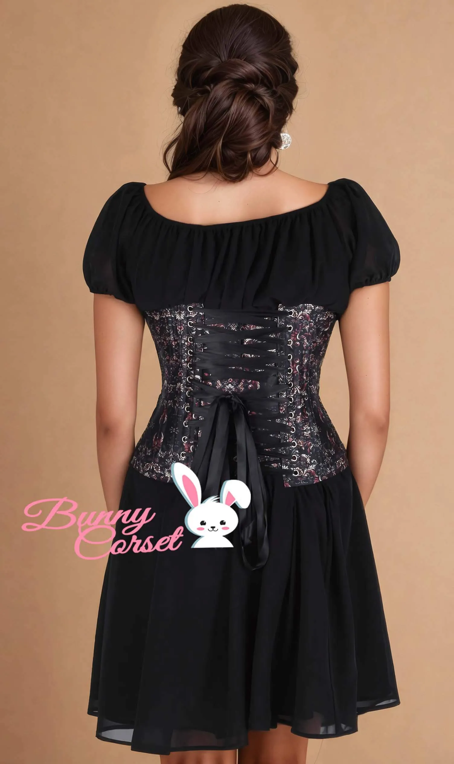 Evion Printed Underbust Corset