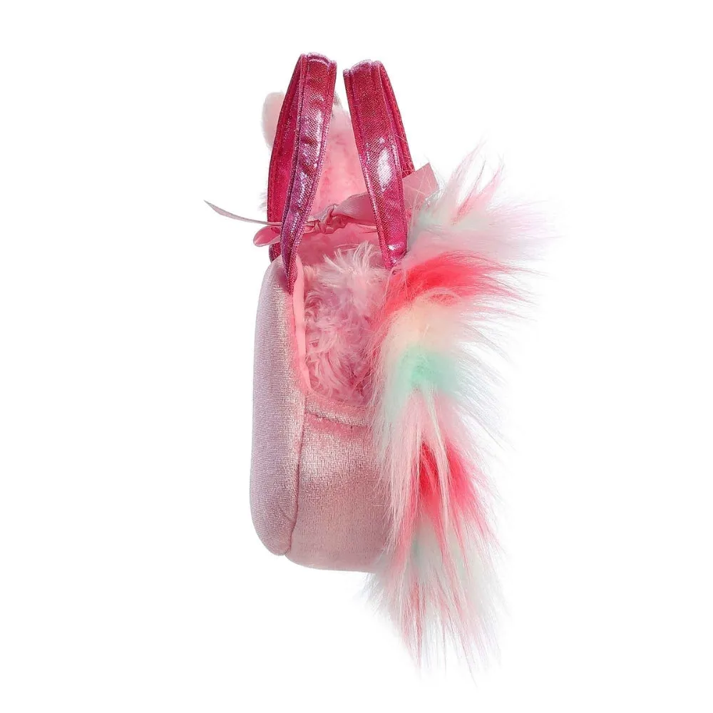 Fancy Pal Unicorn in Fluffy Pink Heart Bag