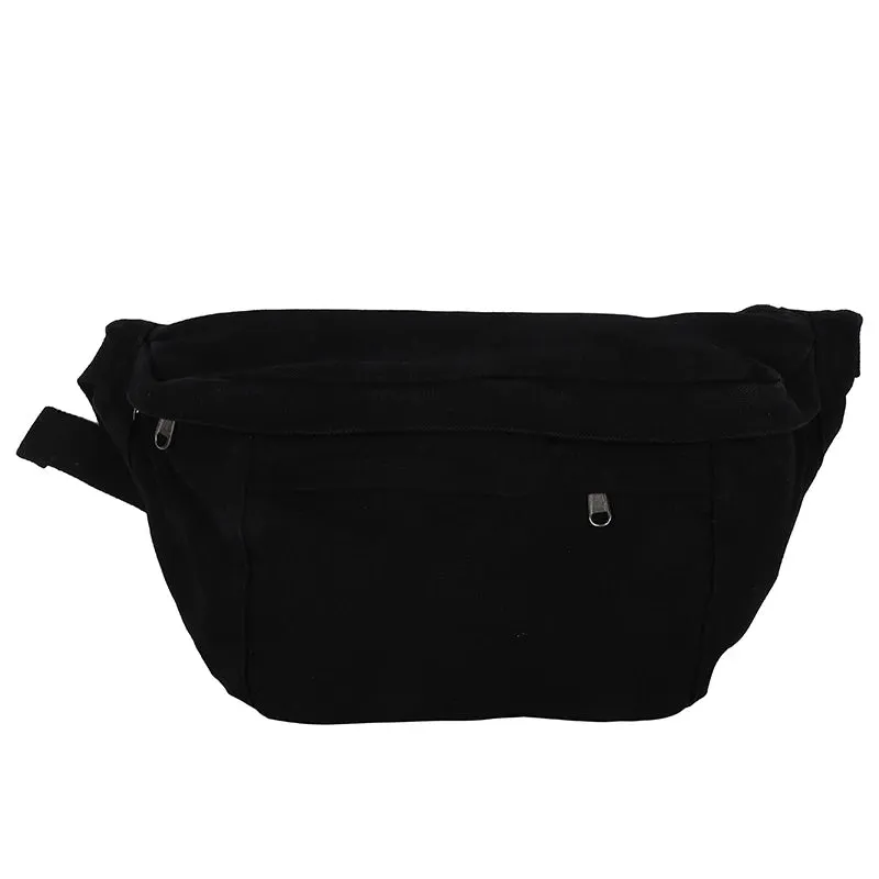 Fashion Trend Waist Bag Street Hip-hop Women Shoulder Bag Chest Pack Outdoor Sport Canvas Fanny Pack Crossbody Bag Lady Belt Bag