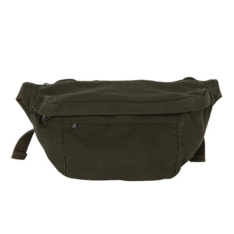 Fashion Trend Waist Bag Street Hip-hop Women Shoulder Bag Chest Pack Outdoor Sport Canvas Fanny Pack Crossbody Bag Lady Belt Bag