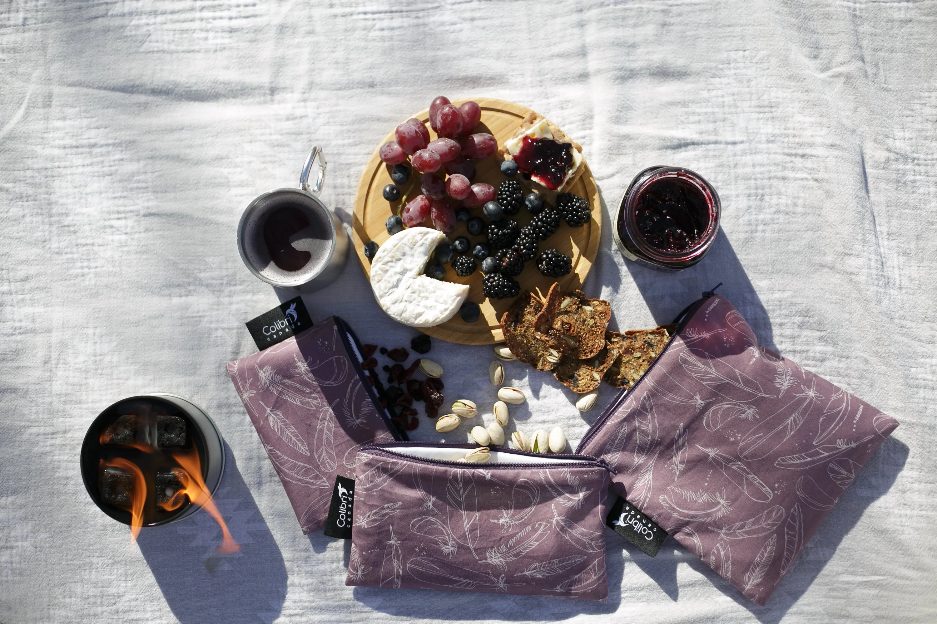 Feather Reusable Snack Bag - Large